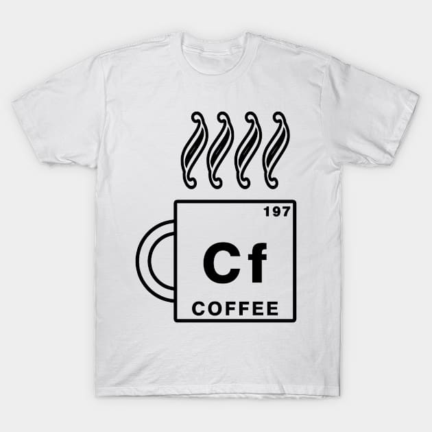 COFFEE ELEMENT T-Shirt by hackercyberattackactivity